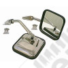 Door Mirror Kit, CJ-Style, Chrome; 55-86 Jeep CJ5/CJ6/CJ7/CJ8