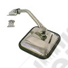 Door Mirror Kit, Left, Head/Arm, CJ-Style, Chrome; 55-86 Jeep CJ
