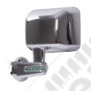 Door Mirror, Left, LED Turn Signal, Chrome; 07-18 Jeep Wrangler JK