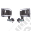 Door Mirror Kit, LED Turn Signals, Chrome; 07-18 Jeep Wrangler JK