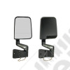 Door Mirror Kit, LED Turn Signal, Dual Focus, Black; 87-02 Wrangler