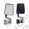 Door Mirror Kit, LED Turn Signal, Dual Focus, Chrome; 87-02 Wrangler