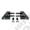 Mirror Relocation Bracket Kit, Black; 87-95 Jeep Wrangler YJ