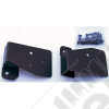 Mirror Relocation Bracket Kit, Black; 03-06 Jeep Wrangler TJ
