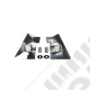 Mirror Relocation Bracket Kit, Stainless Steel; 97-02 Jeep Wrangler TJ