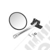 Quick Release Mirror Relocation, Stainless; 97-18 Jeep Wrangler