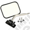 Quick Release Mirror Relocation Kit, Stainless; 97-18 Jeep Wrangler