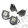 Light Kit, Windshield Mounted, Square, Black; 76-95 Jeep CJ/YJ