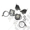 Light Kit, Windshield Mounted, Square, Black 76-95 Jeep CJ/YJ