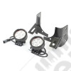 Light Kit, Windshield Mounted, Round, Black; 97-06 Wrangler TJ