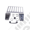 Hood Dress Up Kit, Stainless Steel; 07-12 Jeep Wrangler JK