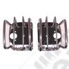 Euro Guard Kit, Tail Light, Stainless Steel; 76-06 Jeep CJ/Wrangler