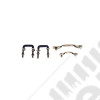 Windshield Tie Down Kit, Stainless Steel; 55-95 Jeep CJ/Wrangler