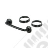 Windshield Tie Down Kit, Black; 97-06 Jeep Wrangler TJ