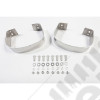 Bumperette Kit, Rear, Stainless Steel; 76-95 Jeep CJ/Wrangler YJ