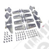 Door Hinge Kit, Stainless Steel; 07-18 Jeep Wrangler JKU