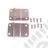 Tailgate Hinge Kit, Stainless Steel; 76-86 Jeep CJ5/CJ7/CJ8 Scrambler