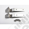 Tailgate Hinge Kit, Stainless Steel; 87-95 Jeep Wrangler YJ