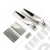 Tailgate Hinge Kit, Stainless Steel; 97-06 Jeep Wrangler TJ