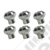 Dash Knob Kit, Billet Stainless Steel; 76-86 Jeep CJ