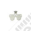 Windshield Bracket Kit, Stainless Steel; 76-95 Jeep CJ/Wrangler YJ