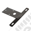 License Plate Bracket, Black; 76-86 Jeep CJ