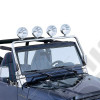 Light Bar, Full Frame, Stainless Steel; 97-06 Jeep Wrangler TJ