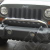 Light Bar, Bumper Mounted, Stainless Steel; 07-18 Jeep Wrangler JK