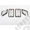 Euro Guard Kit, Side Marker/Turn Signal, Stainless; 97-06 Wrangler TJ