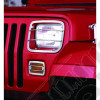 Euro Guard Kit, Headlight/Turn Signal, Stainless Steel; 87-95 Wrangler