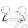 Euro Guard Kit, Front, Stainless; 97-06 Jeep Wrangler TJ/LJ