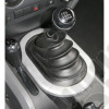 Transmission Shifter Trim, Brushed Silver, Manual; 07-10 Wrangler JK