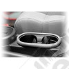 Cup Holder Trim, Front, Brushed Silver; 07-10 Jeep Wrangler JK