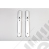 Door Handle Trim, Front, Brushed Silver 07-10 Jeep Wrangler JK