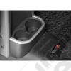 Cup Holder Trim, Rear, Brushed Silver; 07-10 Jeep Wrangler JK
