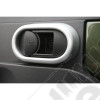 Door Handle Trim, Interior, Brushed Silver; 07-10 Jeep Wrangler JK