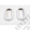Door Handle Trim, Interior, Brushed Silver 07-10 Jeep Wrangler JK