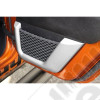 Door Net Trim, 2nd Row, Brushed Silver; 11-18 Jeep Wrangler JK