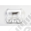 Dashboard Radio Console, Center, Brushed Silver 11-18 Wrangler JK
