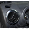 AC Vent Trim Ring Kit, Chrome; 07-10 Jeep Wrangler JK