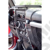 Dashboard Accents, Center, Chrome; 07-10 Jeep Wrangler JK