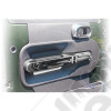 Door Handle Trim, Front, Chrome; 07-10 Jeep Wrangler JK