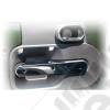 Door Handle Trim, Rear, Chrome; 07-10 Jeep Wrangler JKU