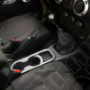 Cup Holder Trim, Center Console, Charcoal, Manual; 11-18 Wrangler JK