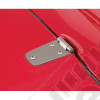 Hood Hinge Kit, Satin Stainless Steel; 98-06 Jeep Wrangler TJ