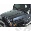 Hood Kit, Complete, Satin Stainless Steel; 98-06 Jeep Wrangler TJ