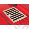 Cowl Vent Cover, Satin, Stainless Steel; 98-06 Jeep Wrangler TJ