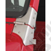 Windshield Hinge Kit, Satin Stainless Steel; 97-06 Jeep Wrangler TJ