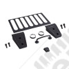 Hood Dress Up Kit, Textured Black; 07-12 Jeep Wrangler JK