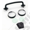 Windshield Tie Down Kit, Textured Black; 07-12 Jeep Wrangler JK